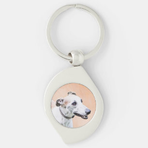 Greyhoundschildering - Cute Original Dog Art Sleutelhanger