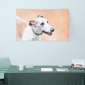Greyhoundschildering - Cute Original Dog Art Spandoek (Beurs)