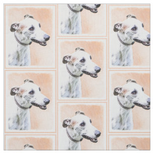 Greyhoundschildering - Cute Original Dog Art Stof