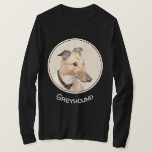 Greyhoundschildering - Cute Original Dog Art T-shirt