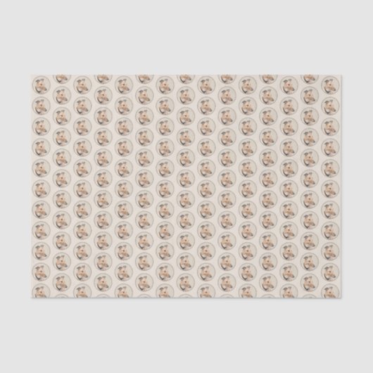 Greyhoundschildering - Cute Original Dog Art Tissuepapier (Voorkant)