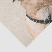 Greyhoundschildering - Cute Original Dog Art Tissuepapier (Detail)