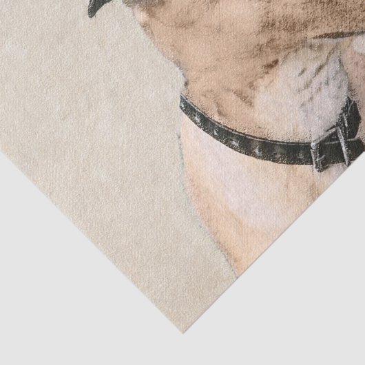 Greyhoundschildering - Cute Original Dog Art Tissuepapier (Detail)