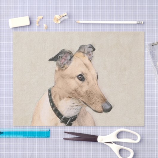 Greyhoundschildering - Cute Original Dog Art Tissuepapier (Craft)