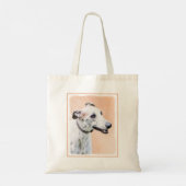Greyhoundschildering - Cute Original Dog Art Tote Bag (Achterkant)