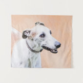Greyhoundschildering - Cute Original Dog Art Wandkleed (Voorkant (horizontaal))