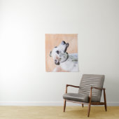 Greyhoundschildering - Cute Original Dog Art Wandkleed (In situ)