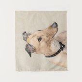 Greyhoundschildering - Cute Original Dog Art Wandkleed (Voorkant)
