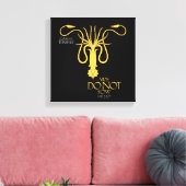 Greyjoy Sigil - We zagen niet Canvas Afdruk (Insitu (Woonkamer))