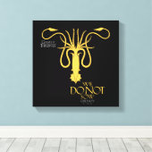 Greyjoy Sigil - We zagen niet Canvas Afdruk (Insitu (Houten vloer))