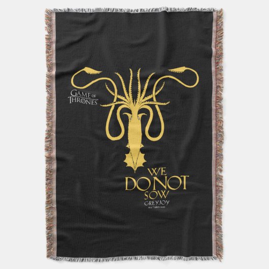 Greyjoy Sigil - We zagen niet Deken (Voorkant Verticaal)