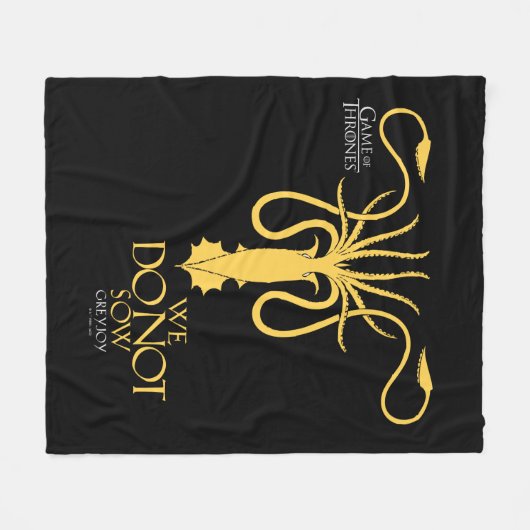 Greyjoy Sigil - We zagen niet Fleece Deken (Voorkant (Horizontaal))