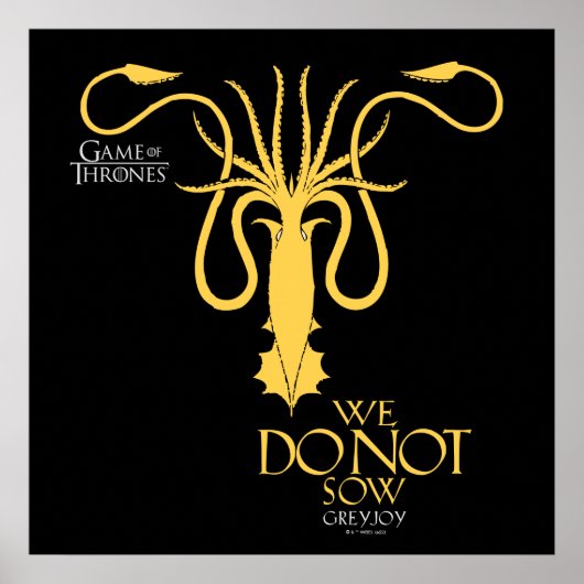Greyjoy Sigil - We zagen niet Poster (Voorkant)