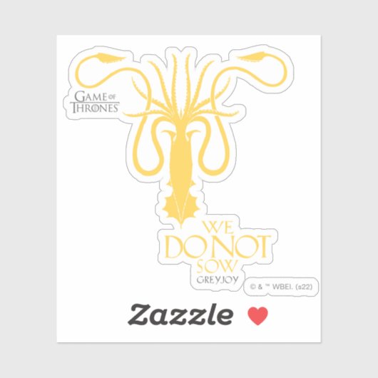 Greyjoy Sigil - We zagen niet Sticker (Vel)
