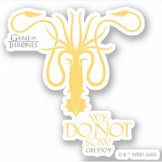Greyjoy Sigil - We zagen niet Sticker (Voorkant)