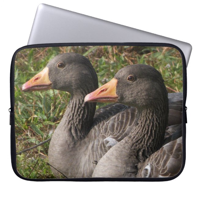 Greylag Geese Laptop Sleeve (Voorkant)