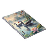 Greylag Geese on the Water - Spiral Notebook Notitieboek (Rechterzijde)