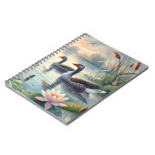 Greylag Geese on the Water - Spiral Notebook Notitieboek (Linkerzijde)