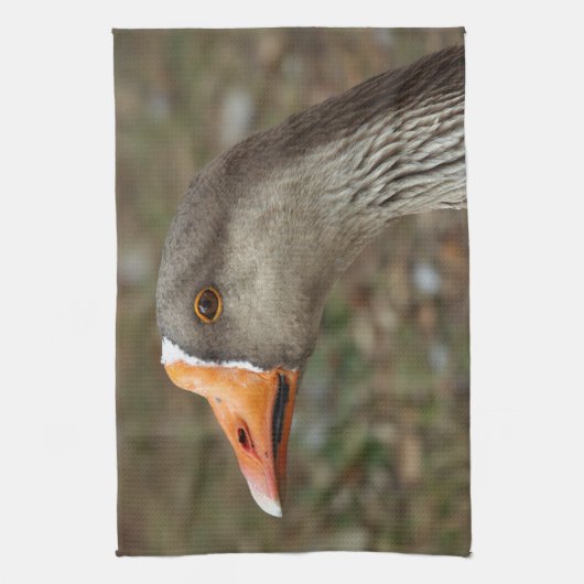 Greylag Swan Goose Cross Theedoek (Verticaal)