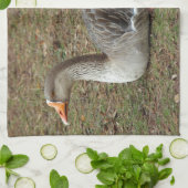 Greylag Swan Goose Cross Theedoek (Gevouwen)