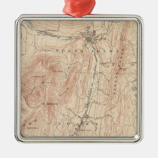 Greylock, Massachusetts Metalen Ornament (Voorkant)