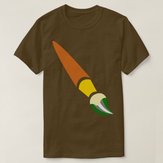 Greyromantic Paintbrush Pride Flag T-shirt (Design voorkant)