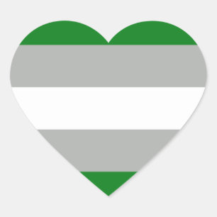 Greyromantic Pride Hart Sticker