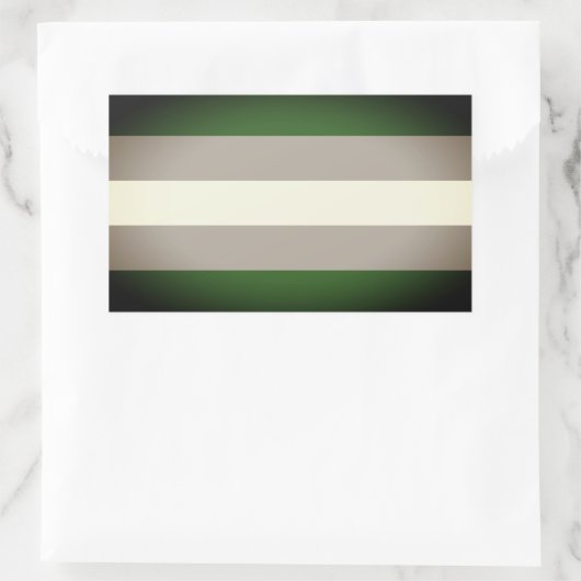 Greyromantic Pride Rechthoekige Sticker (Tas)