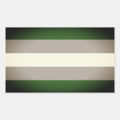 Greyromantic Pride Rechthoekige Sticker (Voorkant)