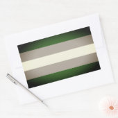 Greyromantic Pride Rechthoekige Sticker (Envelop)