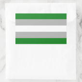 Greyromantic Pride Rechthoekige Sticker (Tas)