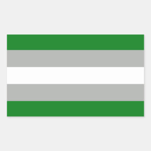 Greyromantic Pride Rechthoekige Sticker