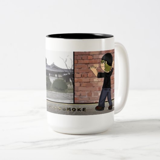 Greyrook Tweekleurige Koffiemok (Voorkant rechts)