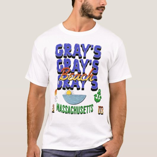 Grey's Beach, Yarmouth, Massachusetts T-shirt (Voorkant)