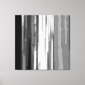 Greyscale Abstracte B&W-kunst Canvas Afdruk (Voorkant)