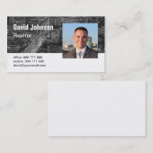 Greyscale City Achtergrond Onroerend goed makelaar Visitekaartje (Voorkant / Achterkant)