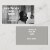 Greyscale, Guitar-kaart. Visitekaartje (Voorkant / Achterkant)