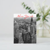Greyscale New York City Briefkaart (Staand voorkant)