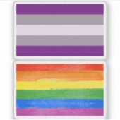 Greysexseksuele Pride Sticker (Voorkant)