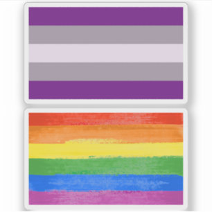 Greysexseksuele Pride Sticker