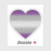 Greysexual Heart Sticker (Vel)