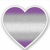 Greysexual Heart Sticker (Voorkant)