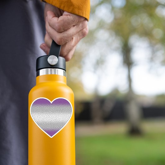 Greysexual Heart Sticker