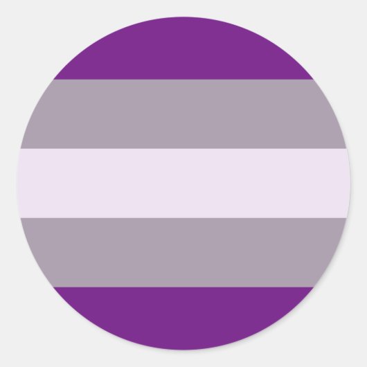 Greysexuele Pride Flag Ronde Sticker (Voorkant)
