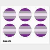 Greysexuele Pride Flag Ronde Sticker (Vel)