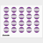 Greysexuele Pride Flag Ronde Sticker (Vel)