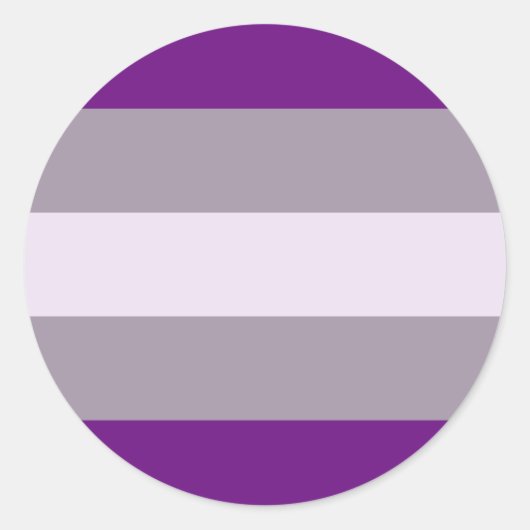 Greysexuele Pride Flag Ronde Sticker (Voorkant)