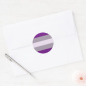 Greysexuele Pride Flag Ronde Sticker (Envelop)