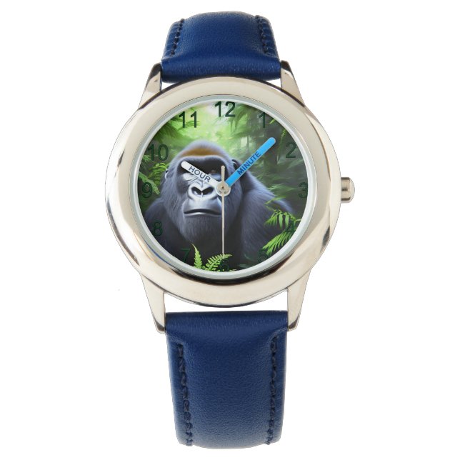 Greyson, de Kinder gorilla Horloge (Voorkant)