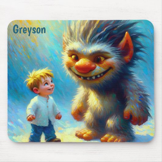 GREYSON ~ Halloween monster Muismat (Voorkant)